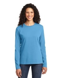 preview image of Port & Company   Women's Long Sleeve Core Cotton Tee. LPC54LS