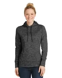 preview image of Sport-Tek   Women's PosiCharge   Electric Heather Fleece Hooded Pullover. LST225