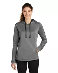 preview image of Sport-Tek    Women's PosiCharge    Sport-Wick    Heather Fleece Hooded Pullover. L