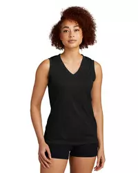 preview image of Sport-Tek   Women's Sleeveless PosiCharge   Competitor V-Neck Tee. LST352