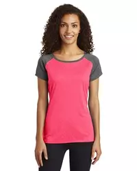 preview image of Sport-Tek    Women's Heather-On-Heather Contender    Scoop Neck Tee. LST362