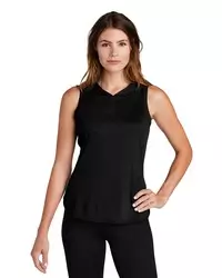 preview image of Sport-Tek    Women's PosiCharge    Tri-Blend Wicking Draft Hoodie Tank. LST410