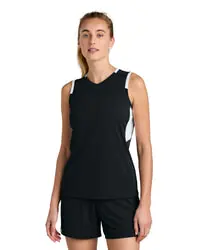 preview image of Sport-Tek LST441 Women's Club Sleeveless V-Neck