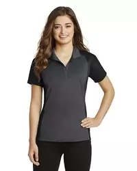 preview image of Sport-Tek   Women's Colorblock Micropique Sport-Wick   Polo. LST652
