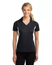 preview image of Sport-Tek   Women's Side Blocked Micropique Sport-Wick   Polo. LST655