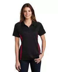preview image of Sport-Tek   Women's PosiCharge   Micro-Mesh Colorblock Polo. LST685