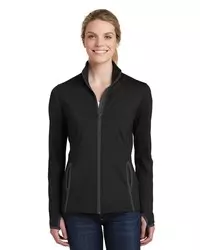 preview image of Sport-Tek   Women's Sport-Wick   Stretch Contrast Full-Zip Jacket.  LST853