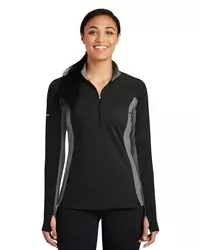 preview image of Sport-Tek   Women's Sport-Wick   Stretch Contrast 1/4-Zip Pullover. LST854