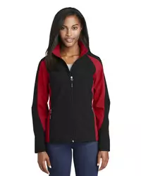 preview image of Sport-Tek   Women's Colorblock Soft Shell Jacket. LST970