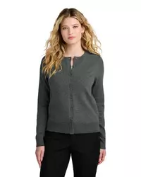 preview image of Port Authority   Women's Easy Care Crewneck Cardigan Sweater LSW2870