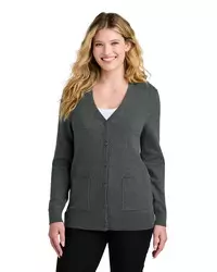 preview image of Port Authority   Women's Easy Care Button-Up Cardigan Sweater LSW4150