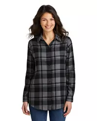 preview image of Port Authority   Women's Plaid Flannel Tunic . LW668