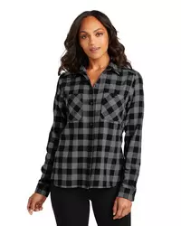 preview image of Port Authority   Women's Plaid Flannel Shirt LW669