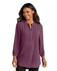 preview image of Port Authority   Women's 3/4-Sleeve Textured Crepe Tunic LW713