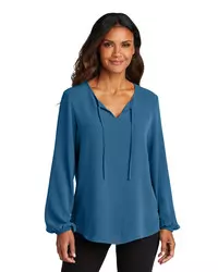 preview image of Port Authority   Women's Textured Crepe Blouse LW714