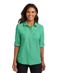 preview image of Port Authority   Women's Long Sleeve UV Daybreak Shirt LW960