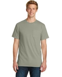 preview image of Port & Company   Beach Wash   Garment-Dyed Pocket Tee.  PC099P