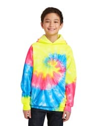preview image of Port & Company   Youth Tie-Dye Pullover Hooded Sweatshirt. PC146Y
