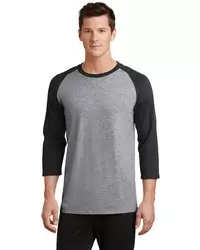 preview image of Port & Company   Core Blend 3/4-Sleeve Raglan Tee. PC55RS