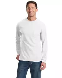 preview image of Port & Company   Tall Long Sleeve Essential Pocket Tee. PC61LSPT