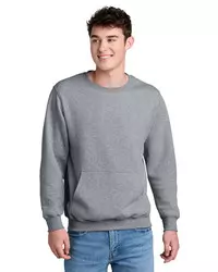 preview image of Port & Company   Core Fleece Crewneck Pocket Sweatshirt PC78PKT