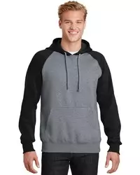 preview image of Sport-Tek   Raglan Colorblock Pullover Hooded Sweatshirt. ST267