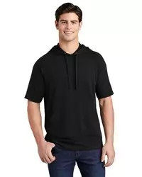 preview image of Sport-Tek    PosiCharge    Tri-Blend Wicking Fleece Short Sleeve Hooded Pullover ST297