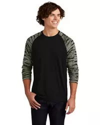 preview image of Sport-Tek   Drift Camo Colorblock Long Sleeve Tee ST376LS