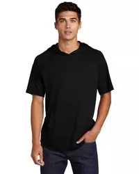 preview image of Sport-Tek    PosiCharge    Tri-Blend Wicking Short Sleeve Hoodie. ST404