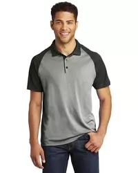 preview image of Sport-Tek    PosiCharge    RacerMesh    Raglan Heather Block Polo. ST641