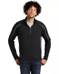 preview image of Sport-Tek   Sport-Wick   Stretch 1/2-Zip Colorblock Pullover. ST851
