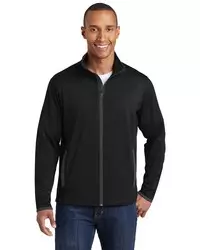 preview image of Sport-Tek ST853 Sport-Wick Stretch Contrast Full-Zip Jacket