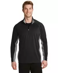 preview image of Sport-Tek   Sport-Wick   Stretch Contrast 1/4-Zip Pullover. ST854