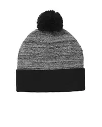 preview image of Sport-Tek    Heather Pom Pom Beanie STC41