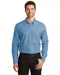 preview image of Port Authority   Tall Long Sleeve Denim Shirt. TLS600