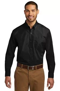 preview image of Port Authority Tall Long Sleeve Carefree Poplin Shirt. TW100