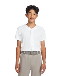 preview image of Sport-Tek Youth PosiCharge Tough Mesh Full-Button Jersey YST220