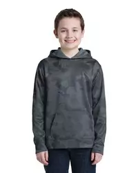 preview image of Sport-Tek   Youth Sport-Wick   CamoHex Fleece Hooded Pullover.  YST240
