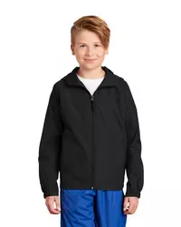 preview image of Sport-Tek   Youth Hooded Raglan Jacket. YST73