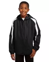 preview image of Sport-Tek   Youth Fleece-Lined Colorblock Jacket. YST81