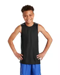 preview image of Sport-Tek   Youth PosiCharge   Mesh Reversible Sleeveless Tee. YT555