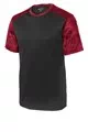 Black/ Deep Red
