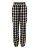 Black/ Ecru Buffalo Plaid