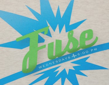 Printing on tri-blend apparel using this light color triblend t-shirt together with a discharge ink.