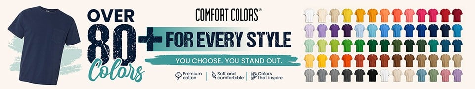 Comfort Colors Garment dyed T-shirts
