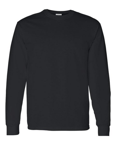 Gildan 5400 Heavy Cotton Long Sleeve T-Shirt - Black
