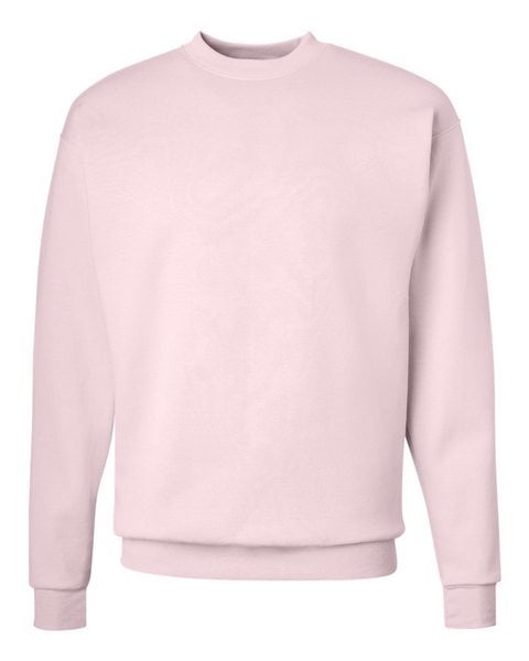 Hanes P160 Ecosmart Crewneck Sweatshirt - Pale Pink