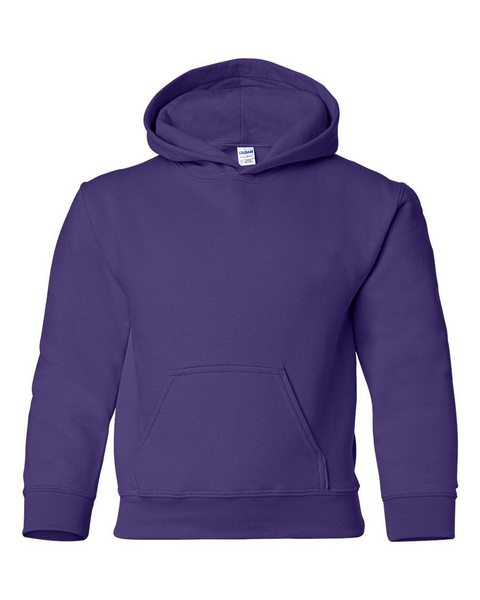 Gildan 18500B Heavy Blend Youth Hooded Sweatshirt - Purple