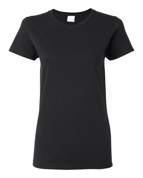 Gildan 5000L Heavy Cotton Women's Short Sleeve T-Shirt - Black
