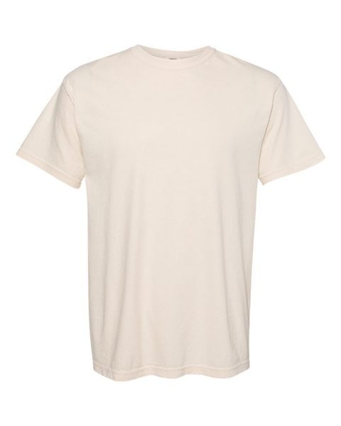 Comfort Colors 1717 Garment Dyed Heavyweight Ringspun Short Sleeve Shirt - Ivory